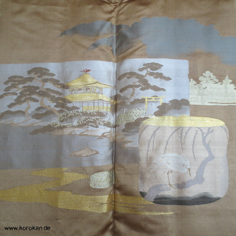 Montsuki Haori, gewebtes Bildfutter