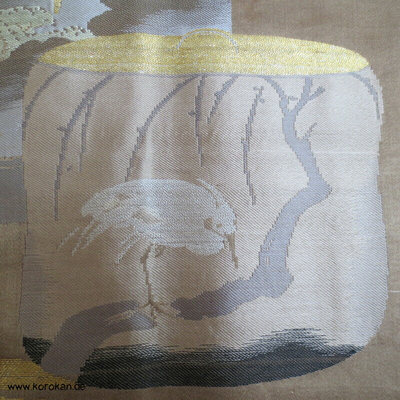 Montsuki Haori, gewebtes Bildfutter