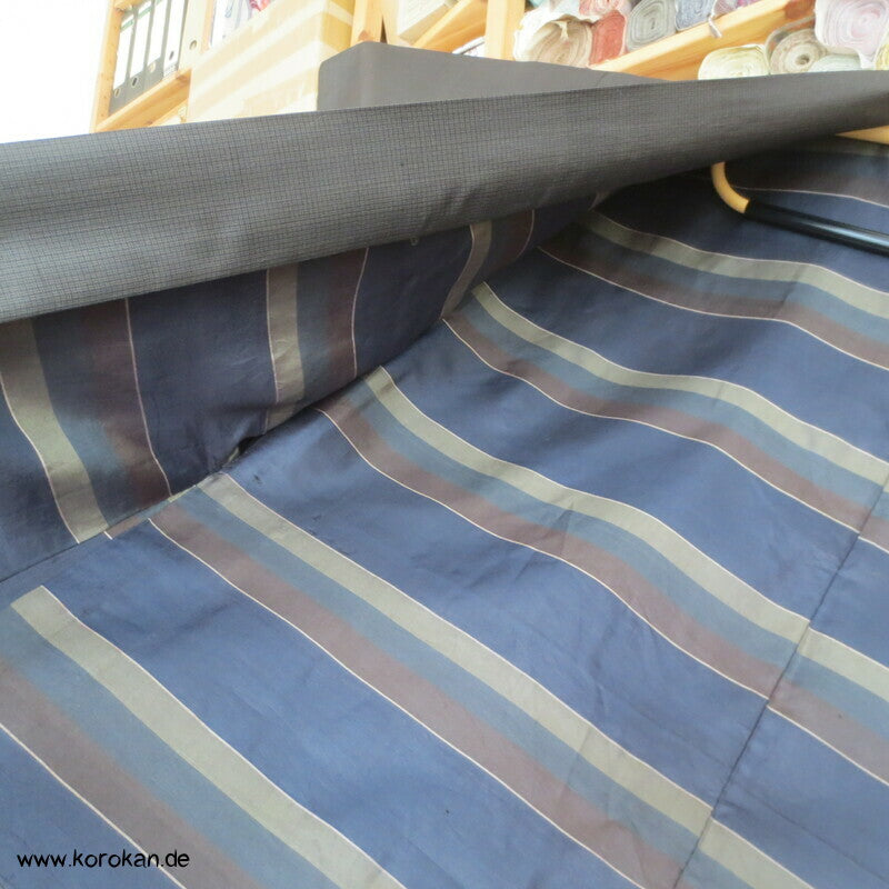 lange feinkarierte Haori Kimono Jacke