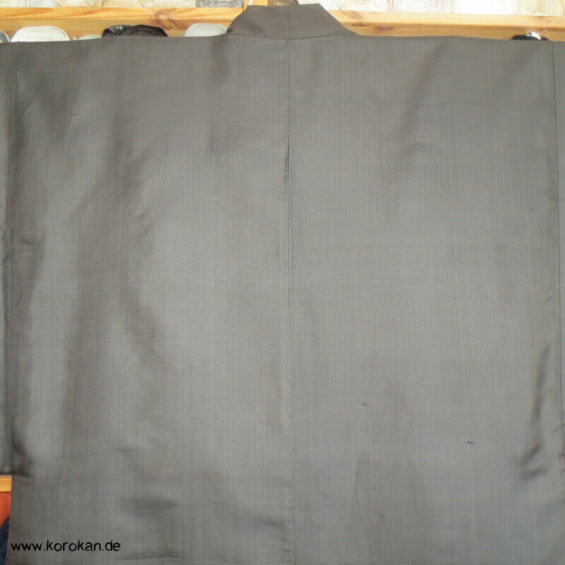 lange feinkarierte Haori Kimono Jacke
