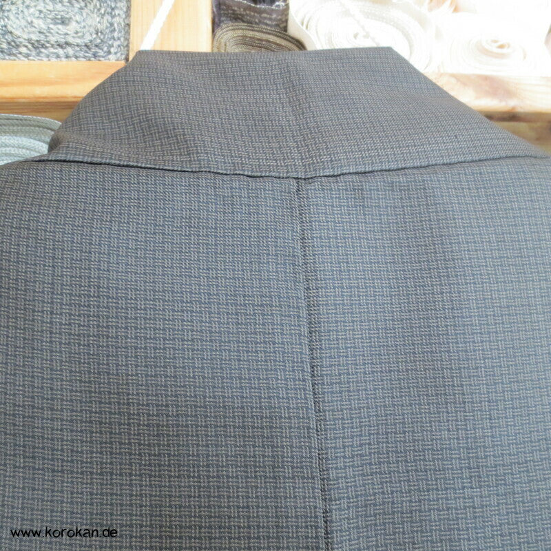 lange feinkarierte Haori Kimono Jacke