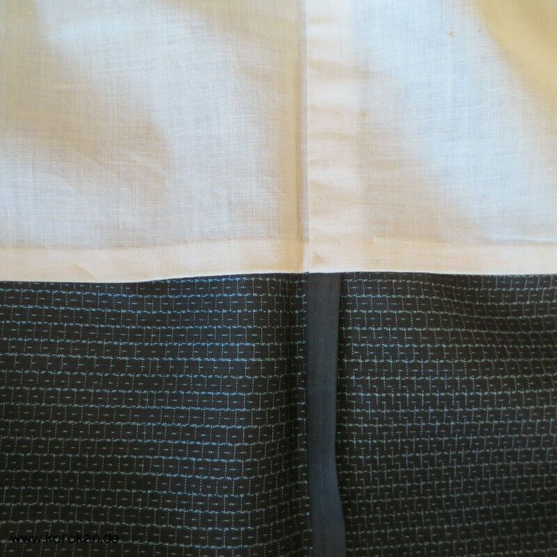 Vogelaugen Tsumugi Seiden Hitoe Kimono