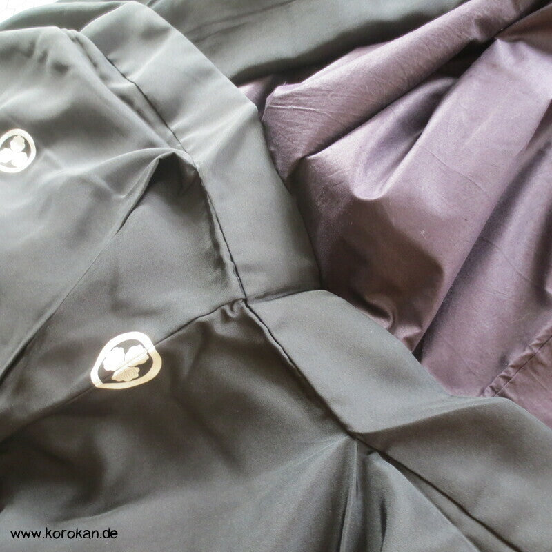 Montsuki Kimono, 5 x 3 Eichenblatt Mon