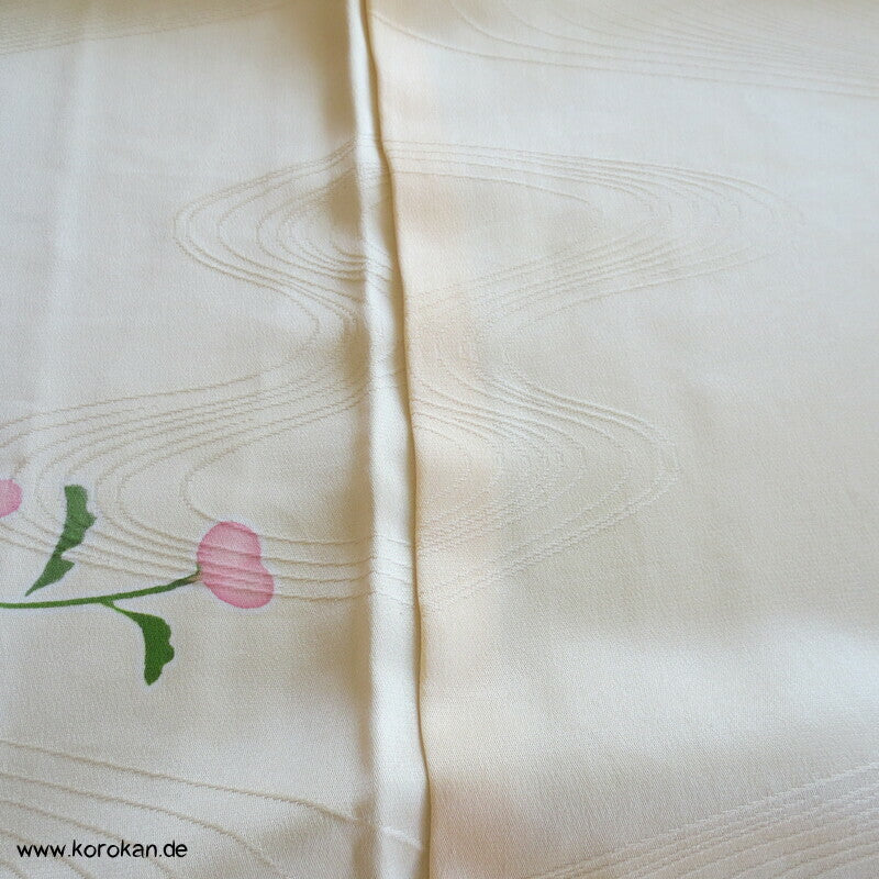 Blüten Furisode Seidendamast Karieba