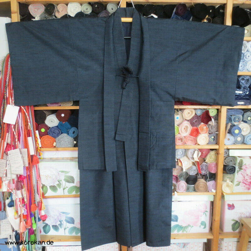 Fushi Tsumugi Ensemble, Kimono + Haori + Himo