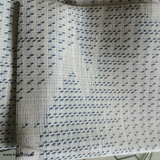 Woll Jacquard Wellen Kaku Obi, Kimono Stoff