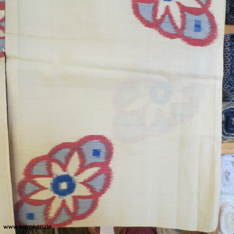 unbenutzter antiker Hitoe Meisen Komon Kimono, geheftet