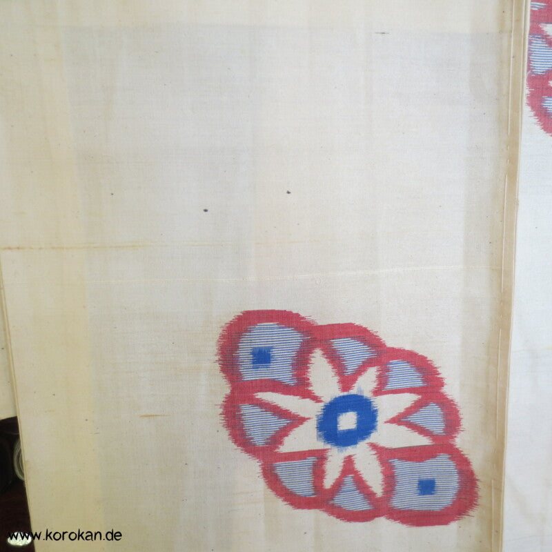 unbenutzter antiker Hitoe Meisen Komon Kimono, geheftet