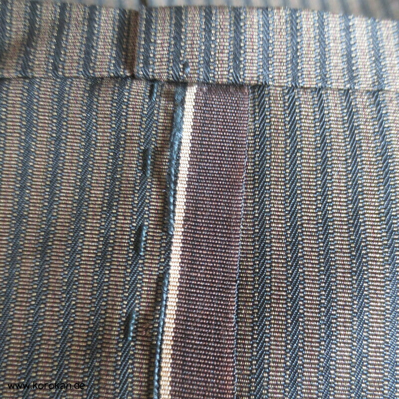 braun schwarz gestreifte Hakama - Andon - Rock - Typ