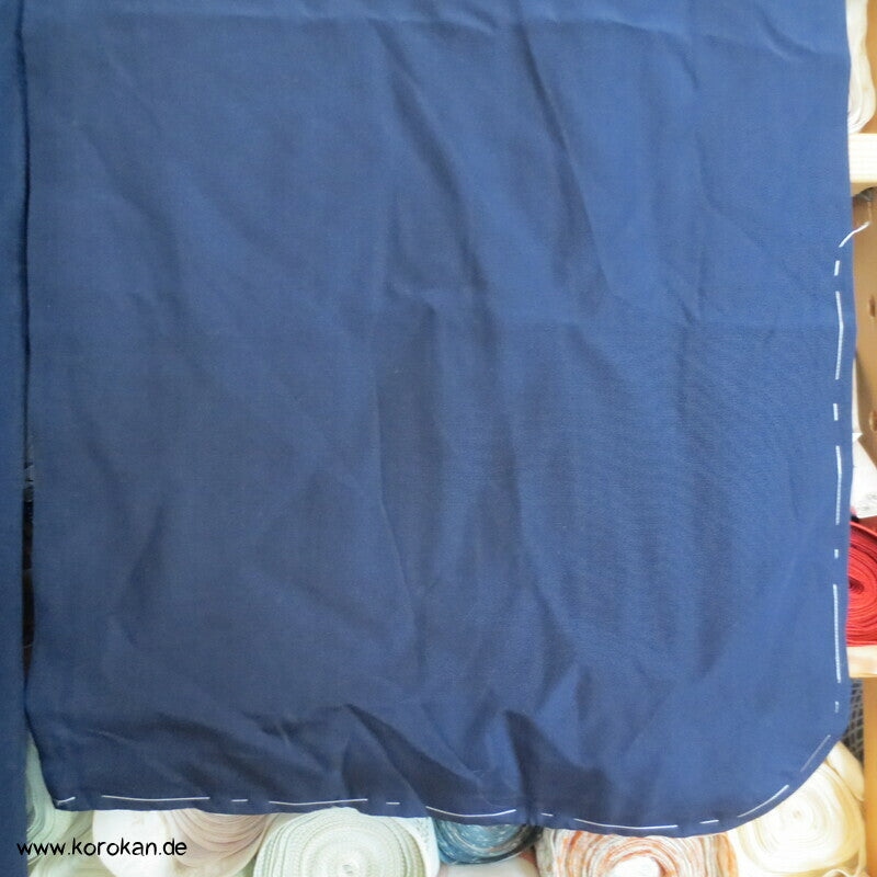 einfarbig dunkelblauer Kimono für Kinder / Jungen