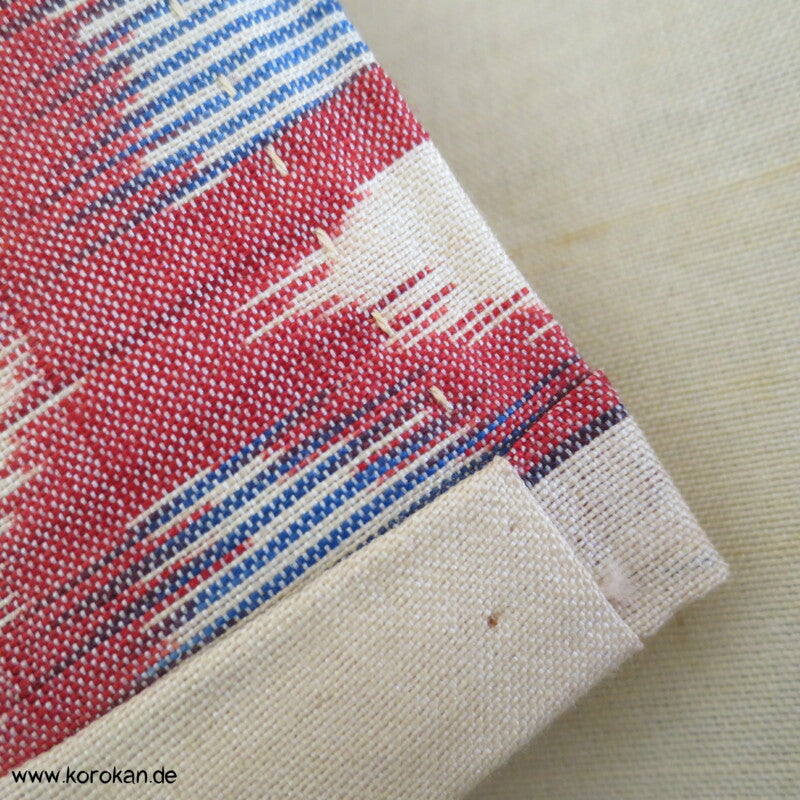 unbenutzter antiker Hitoe Meisen Komon Kimono, geheftet
