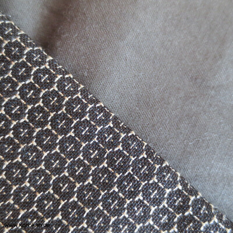 Mens Komon Kimono Wolle Seide gewebtes Kikko Muster