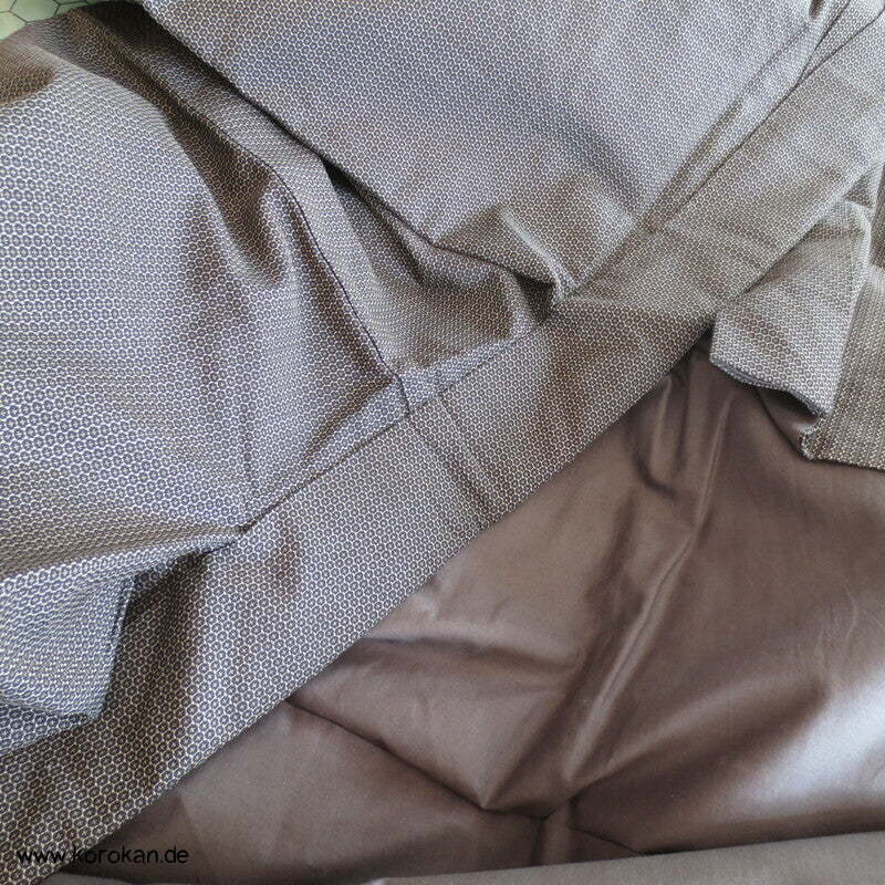 Mens Komon Kimono Wolle Seide gewebtes Kikko Muster