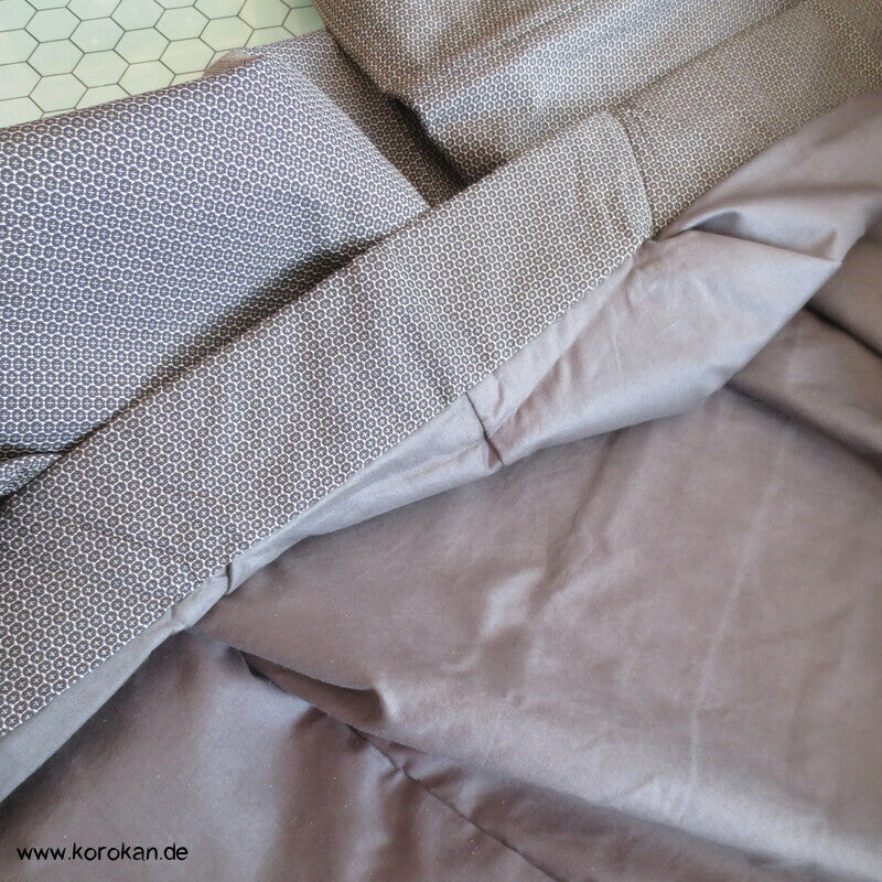 Mens Komon Kimono Wolle Seide gewebtes Kikko Muster