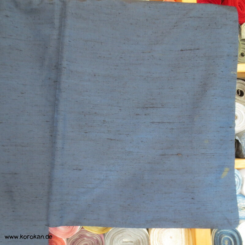 Spatz im Bambus gemaltes Futter, Haori Tsumugi Seide Kimono Jacke