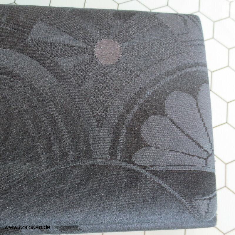 schwarze Seidendamast Clutch Tasche - für Party oder Silvester, Oper etc..