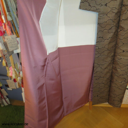 Wolken sand - schwarz Kasuri Tsumugi Seiden Kimono