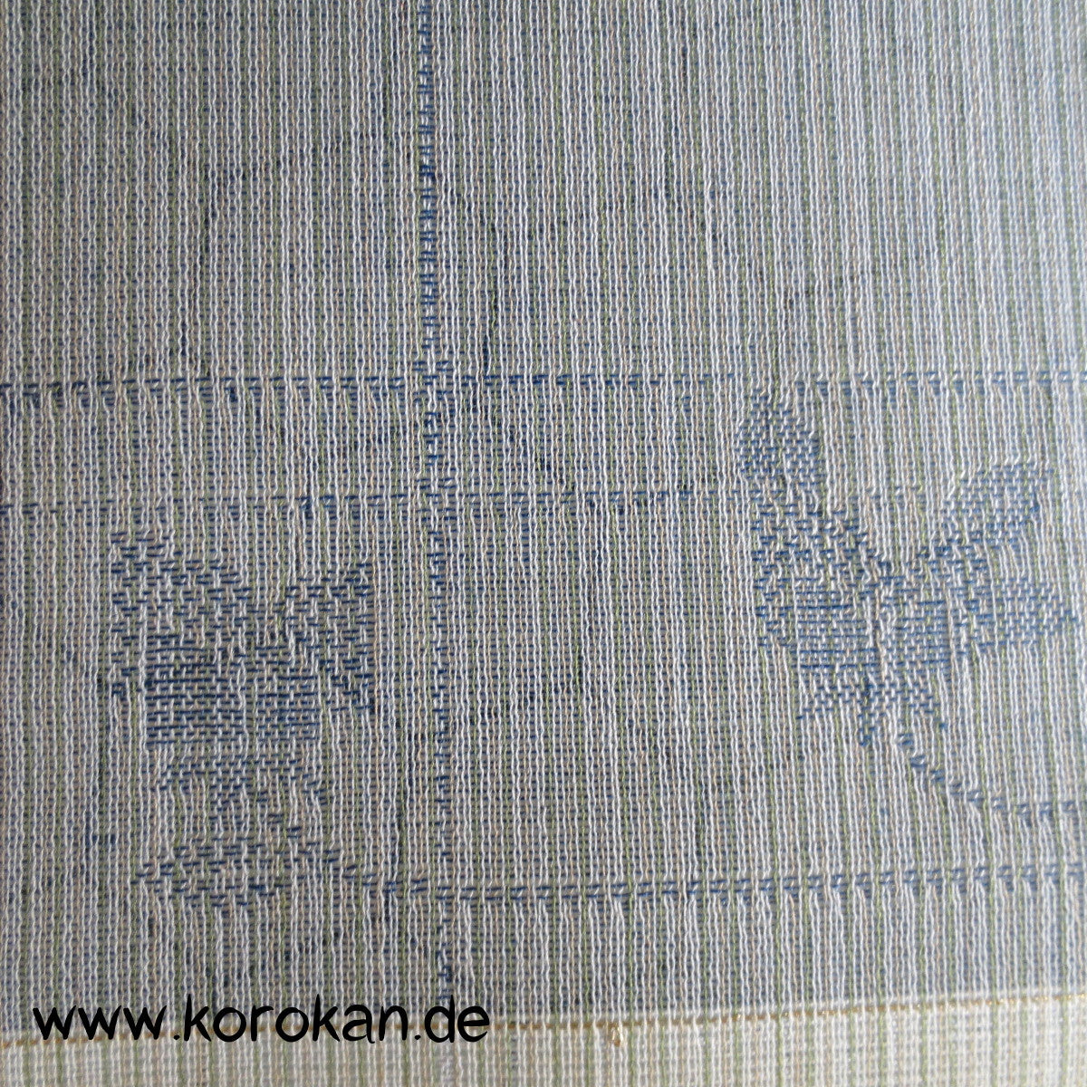 Blüten Überkaro Jacquard Decoupé Kimono Stoff, Seide Mischgewebe