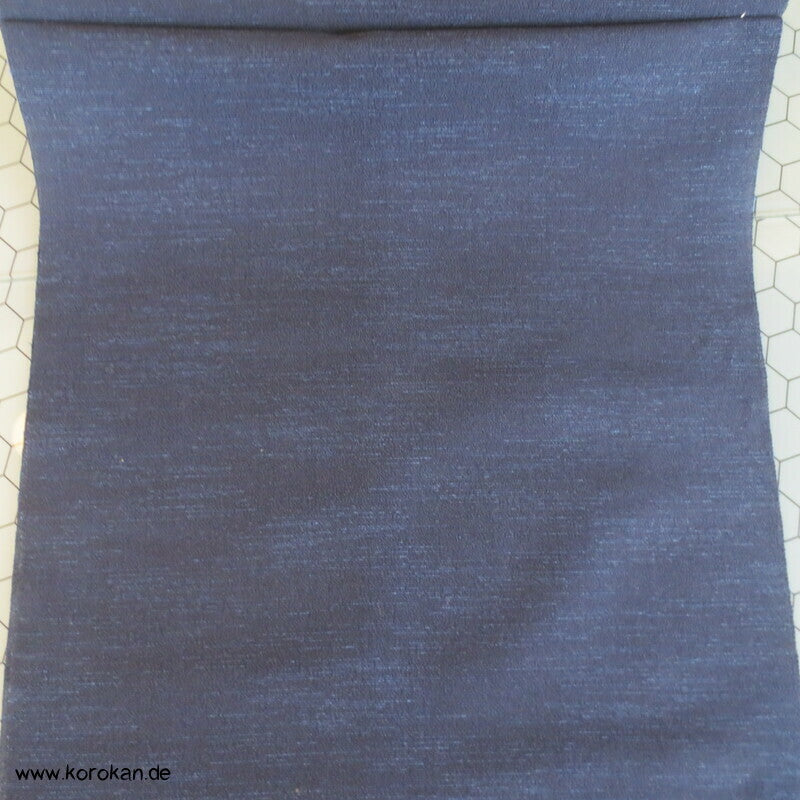 blauschwarze leichte Wolle / Seide Männer Kimono Tanmono