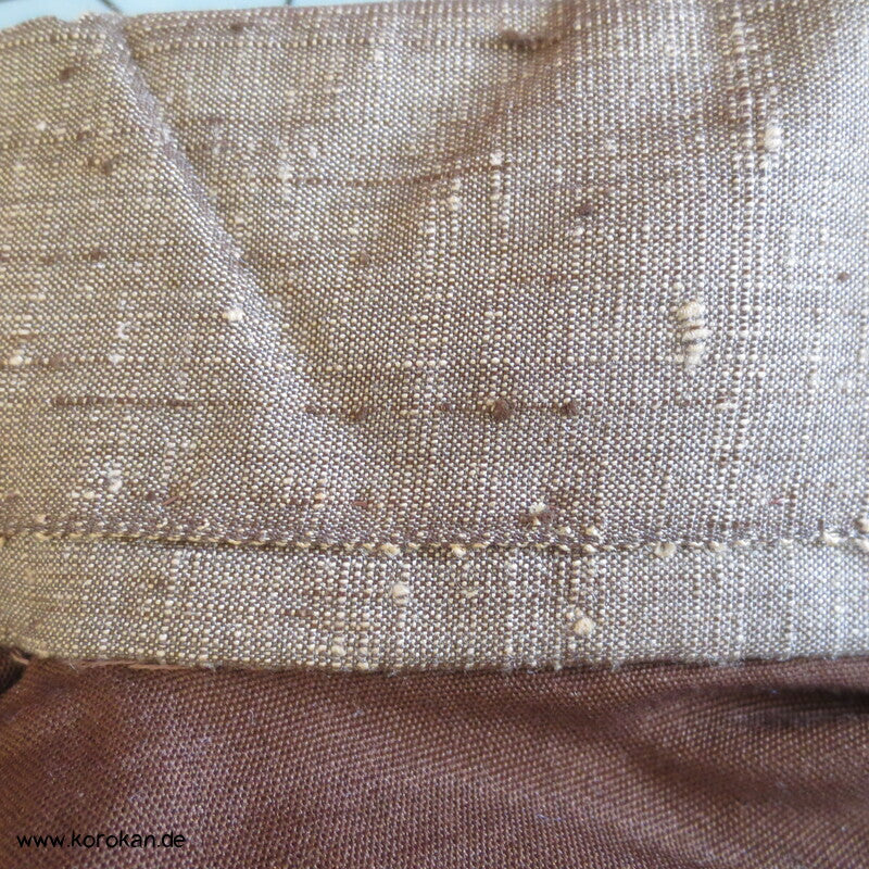 hellbraun - messing Herren Tsumugi Seiden Kimono
