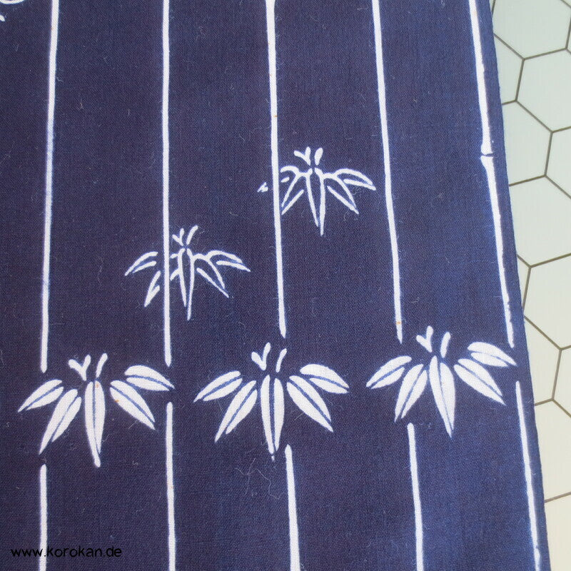 Bambusstreifen Yukata Kimono Baumwoll Stoff aus Japan