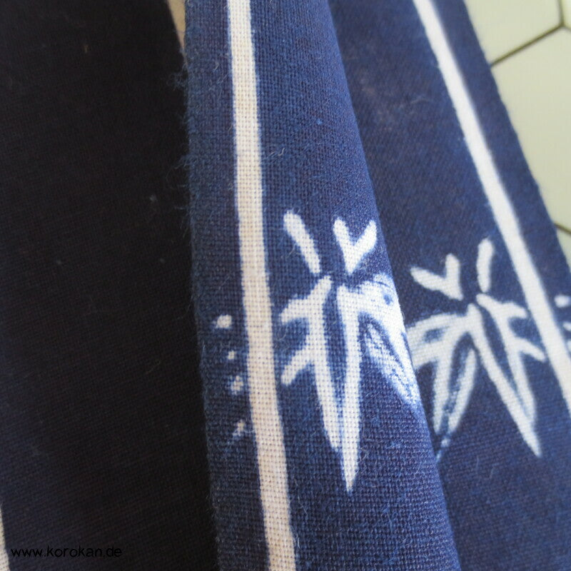 Bambusstreifen Yukata Kimono Baumwoll Stoff aus Japan
