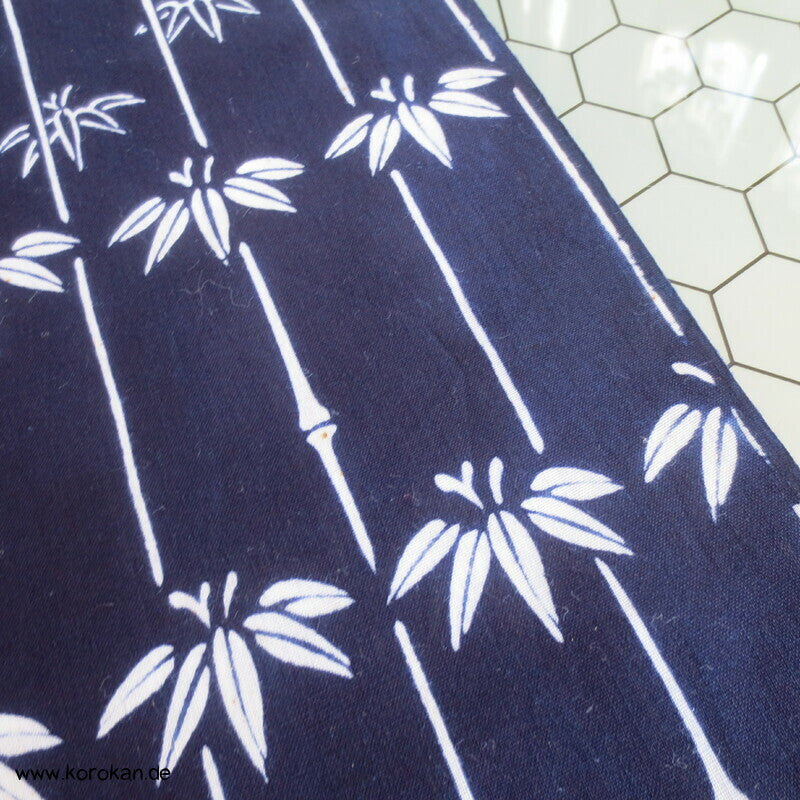 Bambusstreifen Yukata Kimono Baumwoll Stoff aus Japan