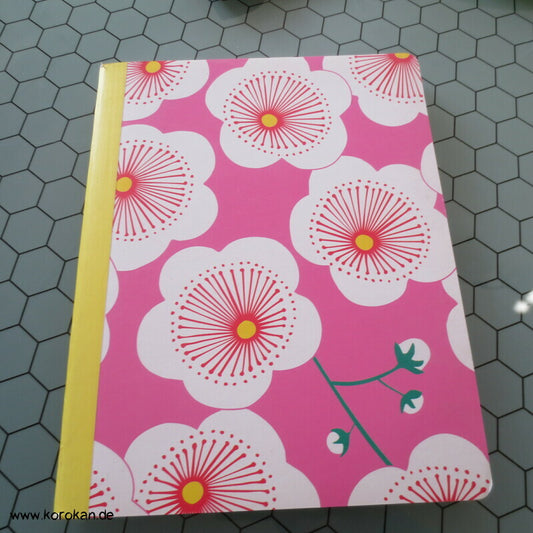 Tagebuch, Journal, Schreibheft Sakura  - broschiert, über Din A5