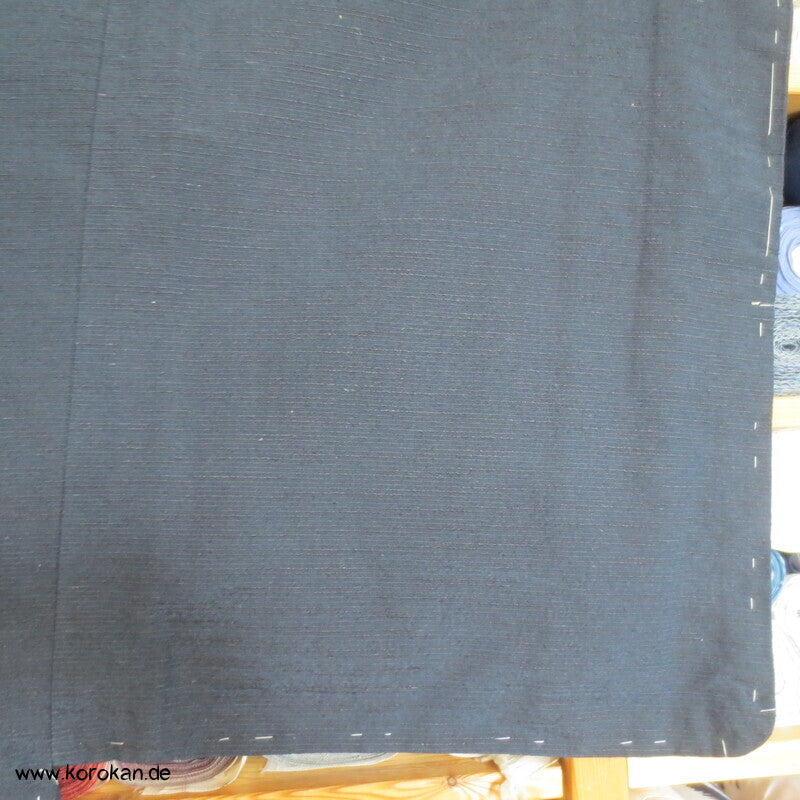 Haori Tsumugi Seide Kimono Jacke, handgemaltes Landschaftsfutter