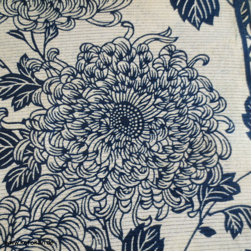 Chysanthemen Yukata Rho gewebte Baumwolle aus Japan