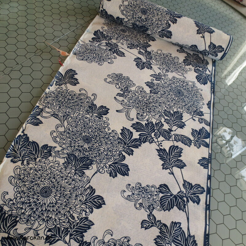 Chysanthemen Yukata Rho gewebte Baumwolle aus Japan