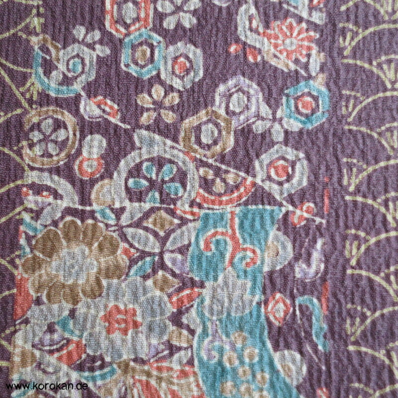 Segaiha Blütenband Wolle / Seide Kimono Krepp Stoffrolle