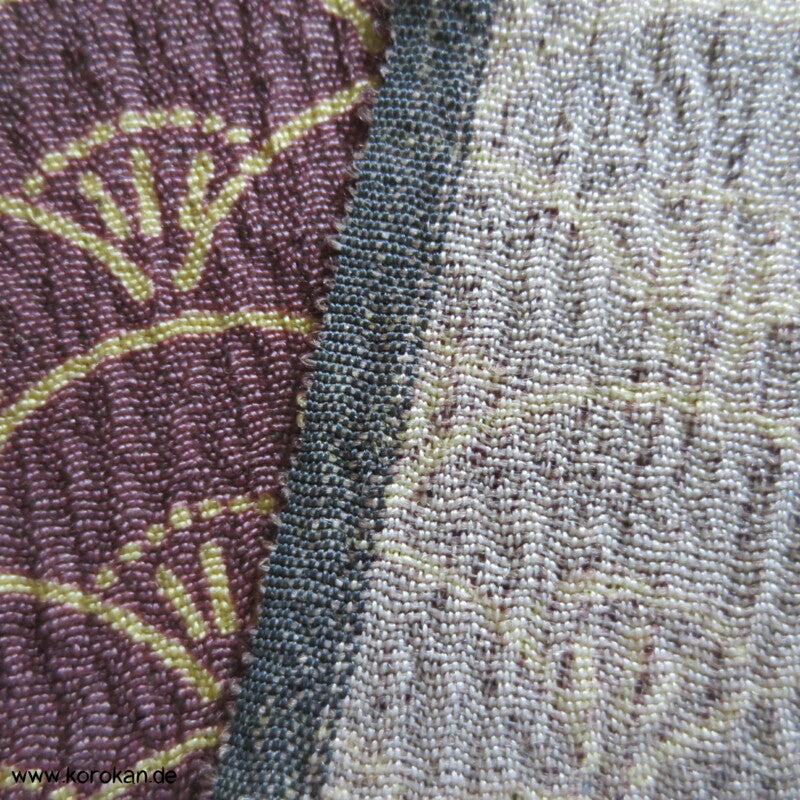 Segaiha Blütenband Wolle / Seide Kimono Krepp Stoffrolle