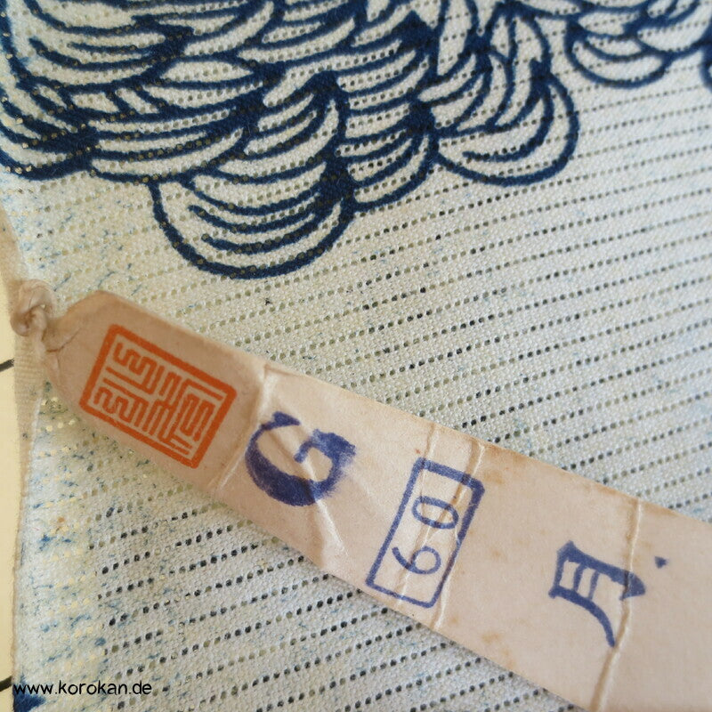Chysanthemen Yukata Rho gewebte Baumwolle aus Japan