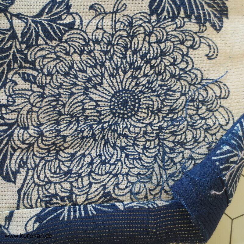 Chysanthemen Yukata Rho gewebte Baumwolle aus Japan