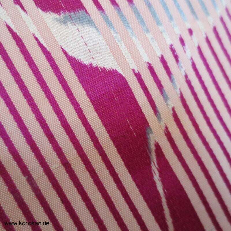 Satin Kasuri Streifen, Nadeshiko Komon Kimono