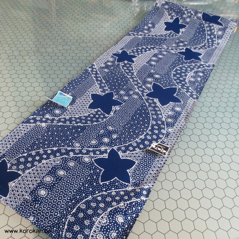 Ahornblätter Fluss Yukata Kimono japanischer Baumwoll Stoff