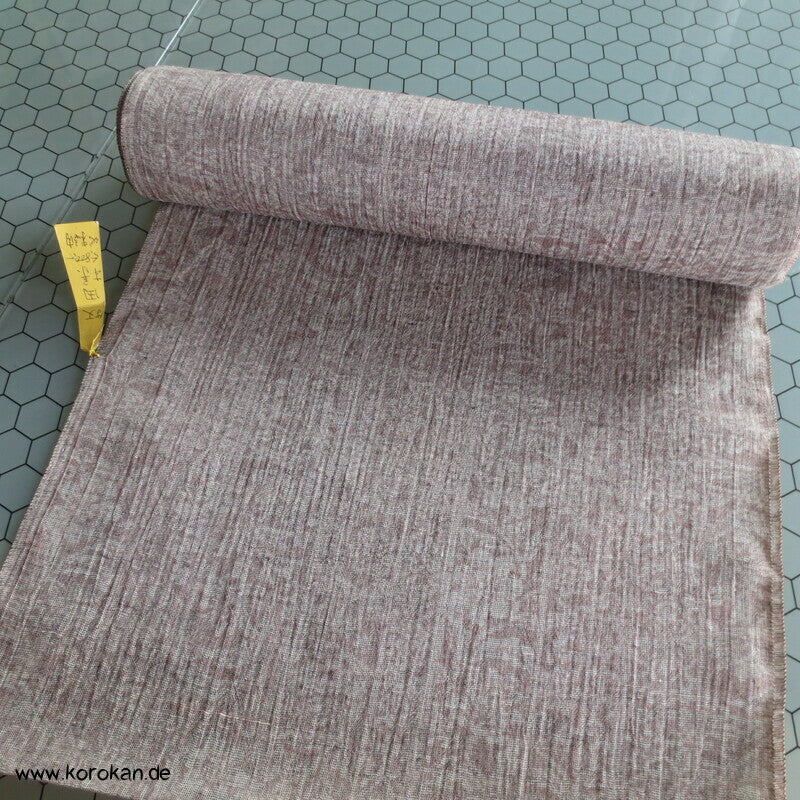 beige melierter Sommer Kimono Krepp Hanf/Polyester aus Japan