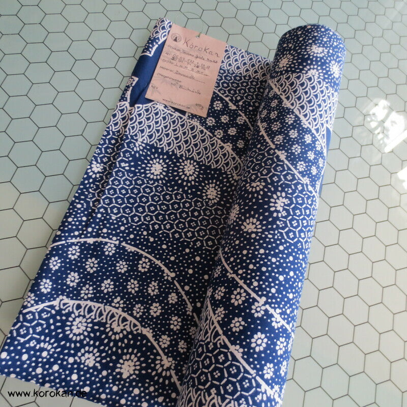 Ahornblätter Fluss Yukata Kimono japanischer Baumwoll Stoff