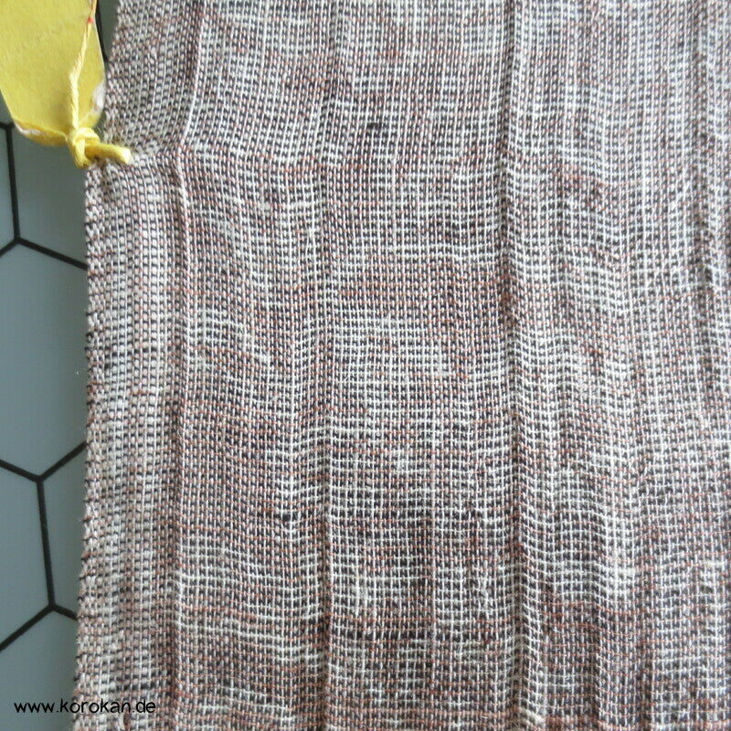 beige melierter Sommer Kimono Krepp Hanf/Polyester aus Japan