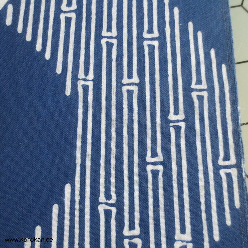 runde Fächer, Bambus Wellenstreifen japanischer Yukata Kimono Baumwoll Stoff