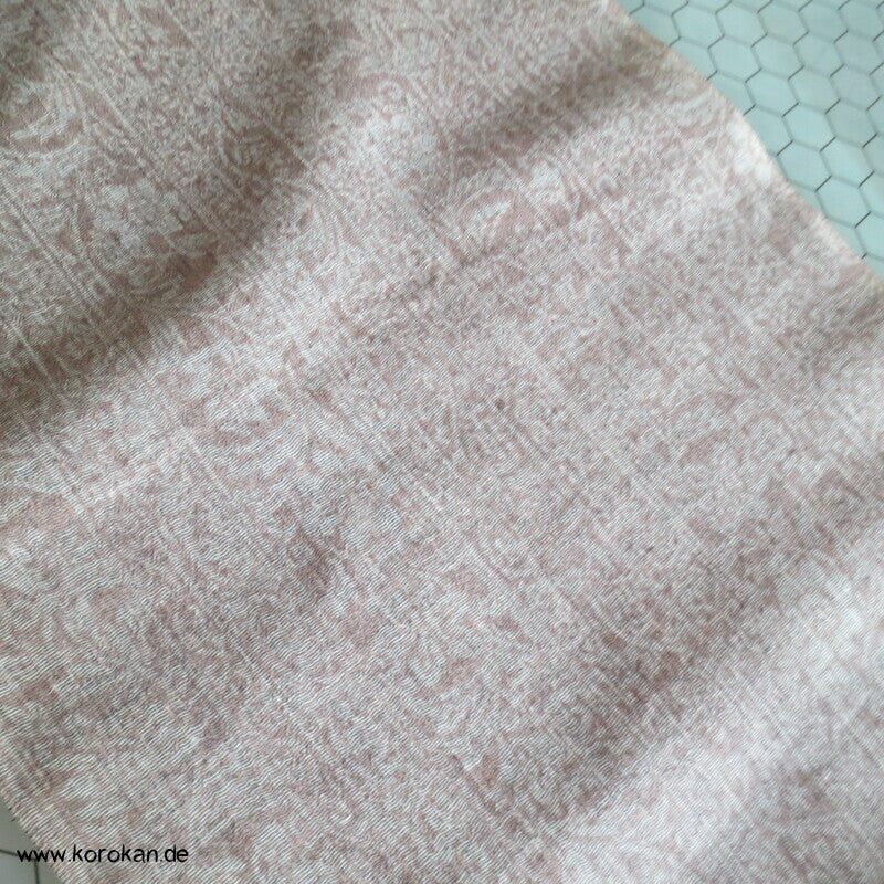 beige melierter Sommer Kimono Krepp Hanf/Polyester aus Japan