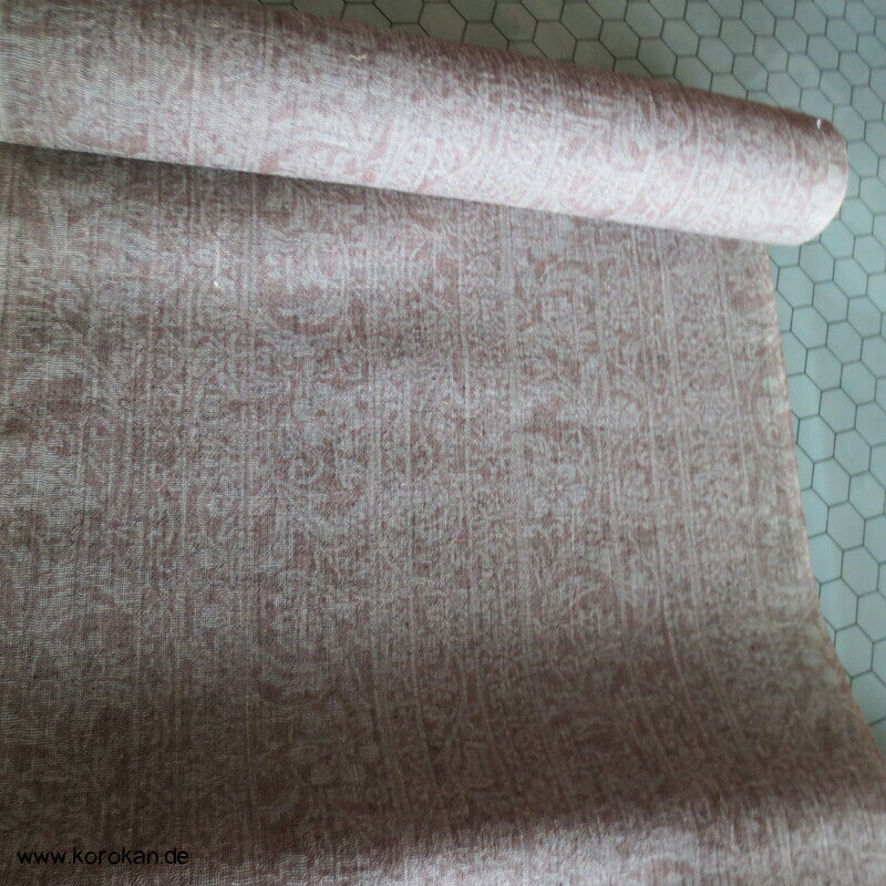 beige melierter Sommer Kimono Krepp Hanf/Polyester aus Japan