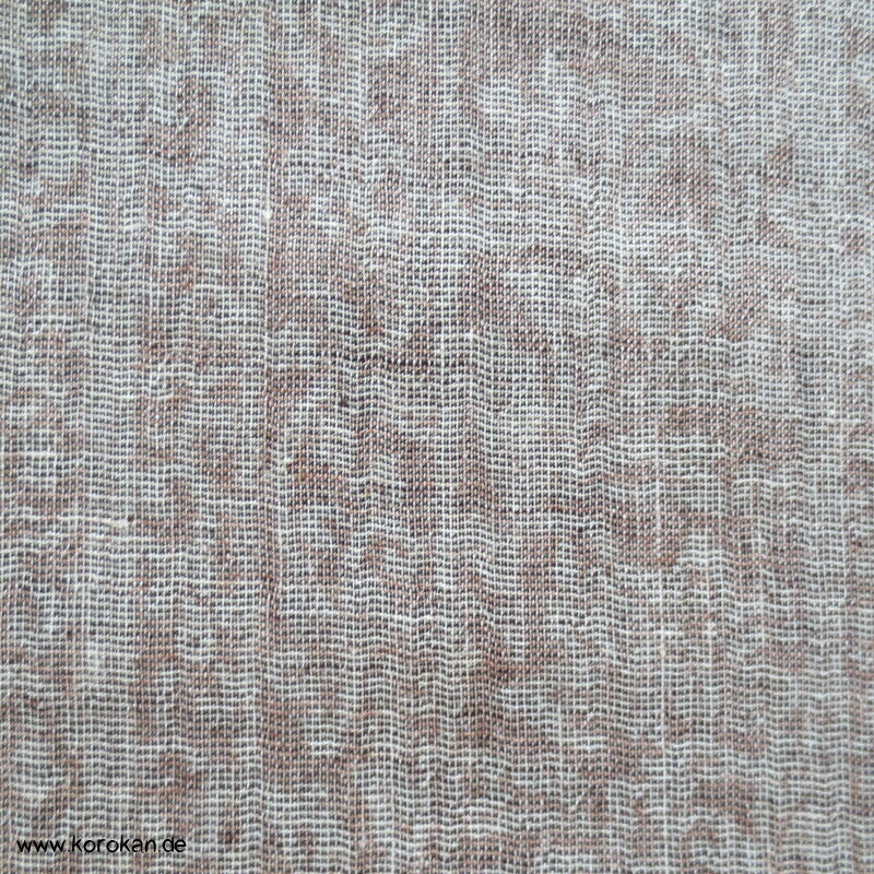 beige melierter Sommer Kimono Krepp Hanf/Polyester aus Japan