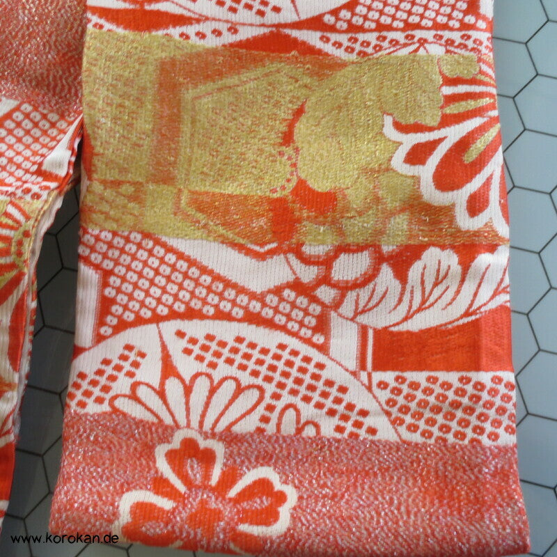 Nagoya Obi Seidenbrokat Rondelle, antik