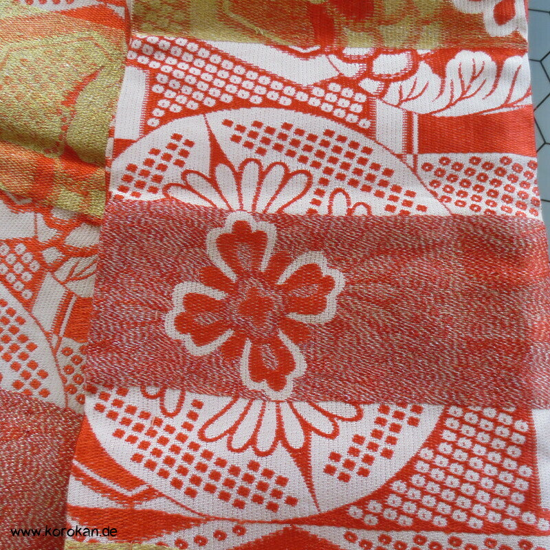 Nagoya Obi Seidenbrokat Rondelle, antik