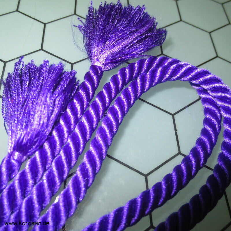 violette Seide echte Kordel Obijime