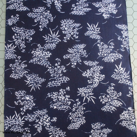Bambusgitter Blumen japanischer Yukata Kimono Baumwoll Stoff