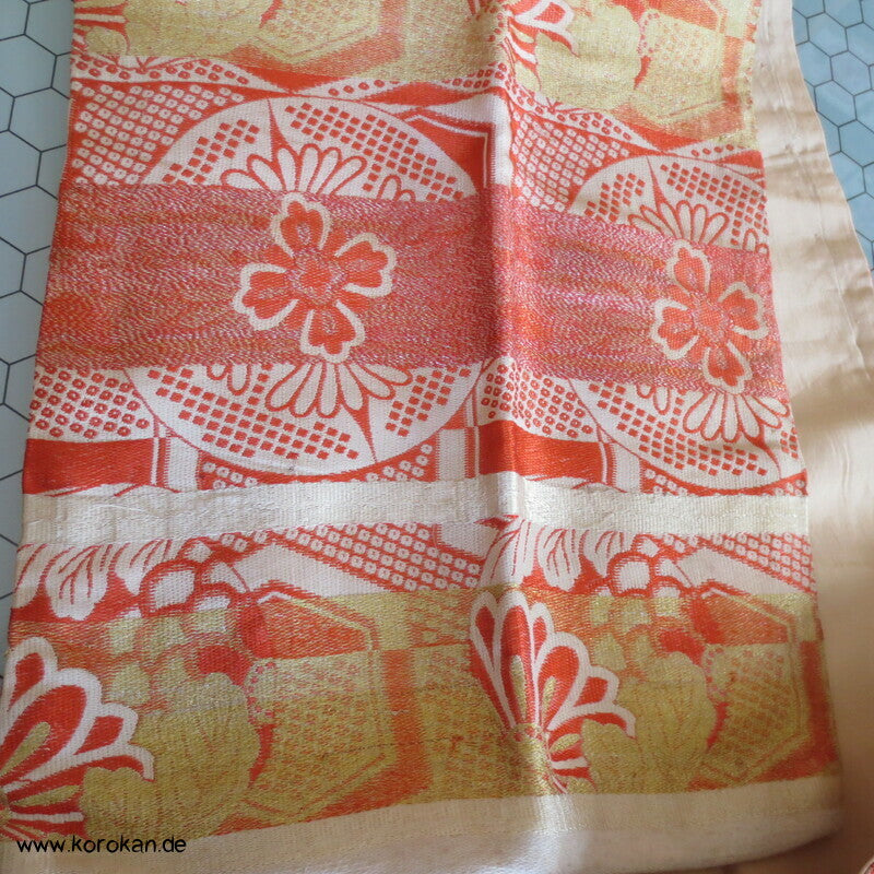 Nagoya Obi Seidenbrokat Rondelle, antik