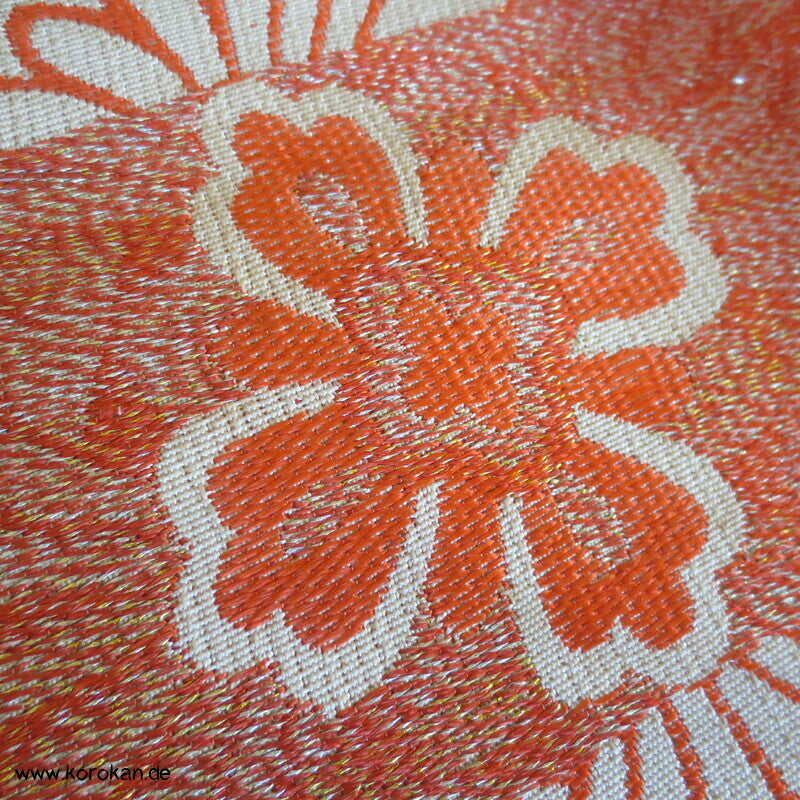 Nagoya Obi Seidenbrokat Rondelle, antik